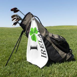 I Shamrock Ireland bk gtcn Golf Towel