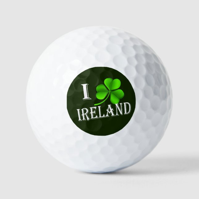 I Shamrock Ireland wt va gbcnt Golf Balls (Front)