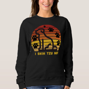 I Shih Tzu Not Dog Adult Humour Graphic Novel Sweatshirt