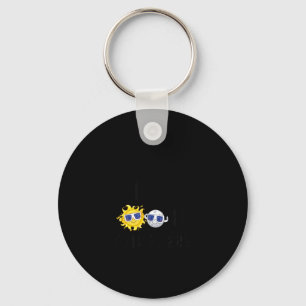 I Shirt Got Mooned Total Solar Moon Keychain
