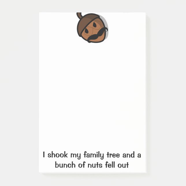 I shook my family tree post it notes (Front)