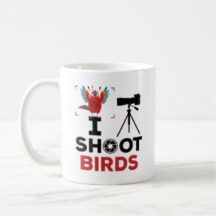 I Shoot Birds Bird Wildlife Photographer Coffee Mug