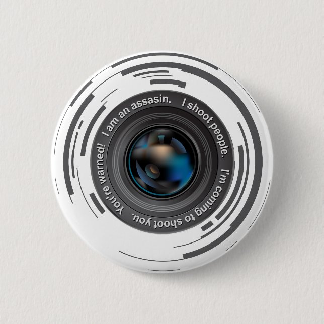 I shoot people 2 inch round button (Front)