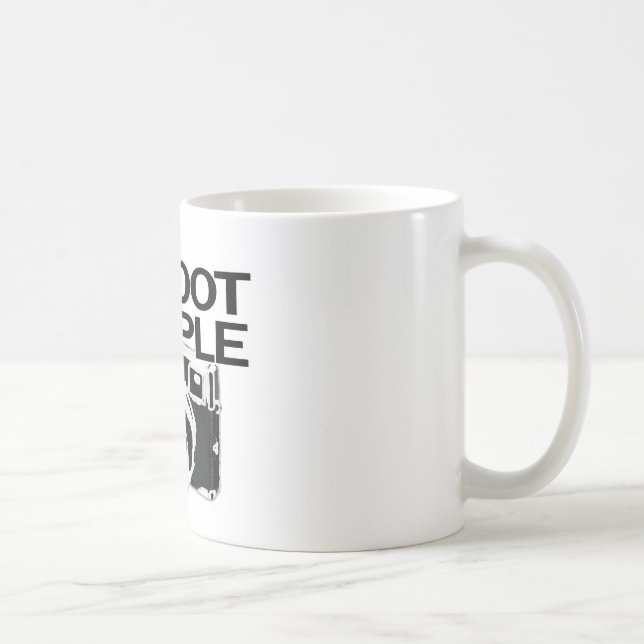 I shoot people coffee mug (Right)