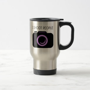 I Shoot People Funny Photographer Saying Travel Mug