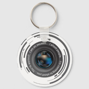 I shoot people keychain
