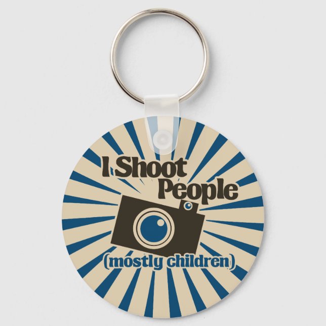 I Shoot People Keychain (Front)