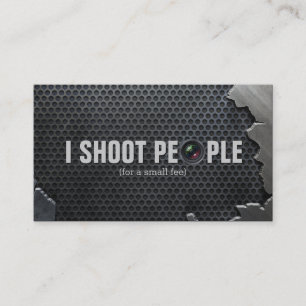 I shoot people - photography business cards