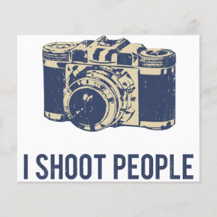 I Shoot People Photography Camera Flyer