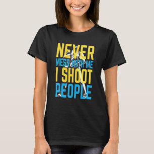 I Shoot People Photography Vintage Camera Photogra T-Shirt
