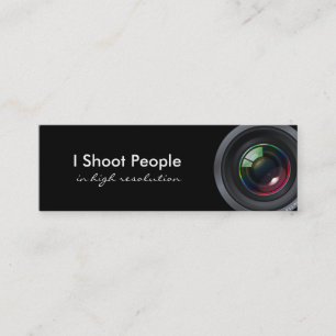 I shoot people - Professional Photographer Mini Business Card