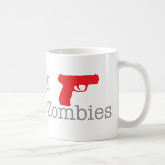 I shoot zombies coffee mug