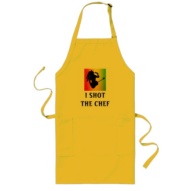 I Shot The Chef Reggae Rasta Standard Apron (Front)