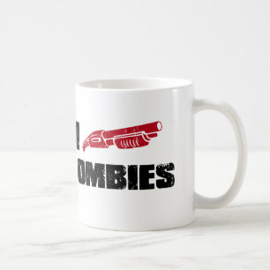 i shotgun zombies coffee mug