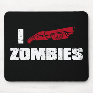 i shotgun zombies mouse pad