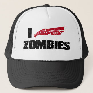 i shotgun zombies trucker hat