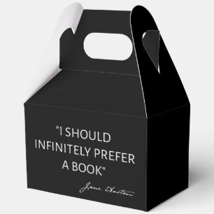 I Should Infinitely Prefer A Book I - Jane Austen Favor Box