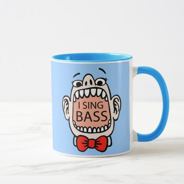 I Sing Bass Barbershop Mug (Right)