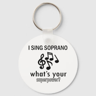 I sing Soprano Keychain
