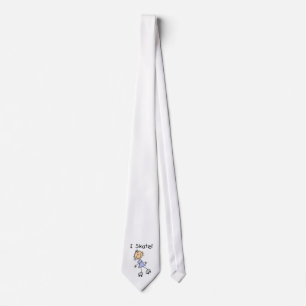 I Skate - Girl Roller Skater Tie