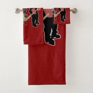 I Skate With A Woody (hockey) Bath Towel Set