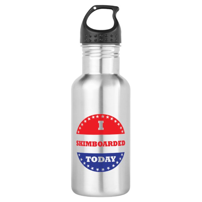 I Skimboarded Today 532 Ml Water Bottle (Front)
