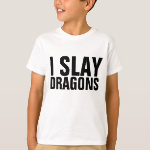 I SLAY DRAGONS Men's Boys T-Shirts