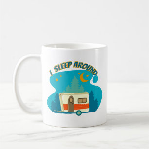 I Sleep Around Camper Van Camping Explorer Nature Coffee Mug
