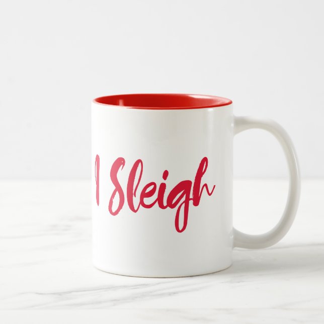 I Sleigh Funny Winter Mug (Right)