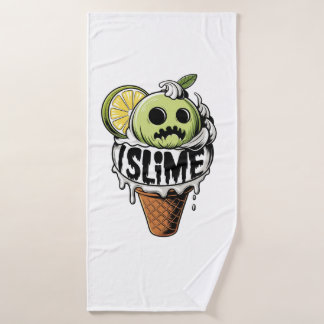 I slime ,cute ice scream bath towel set
