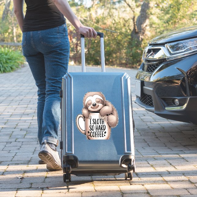 I Sloth Without Coffee (Suitcase Insitu)