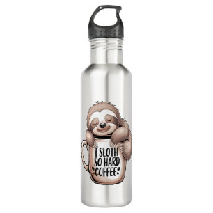 I Sloth Without Coffee 710 Ml Water Bottle