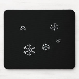 I Smell Snow Funny Holiday Under 20 Snowflakes  Mouse Pad