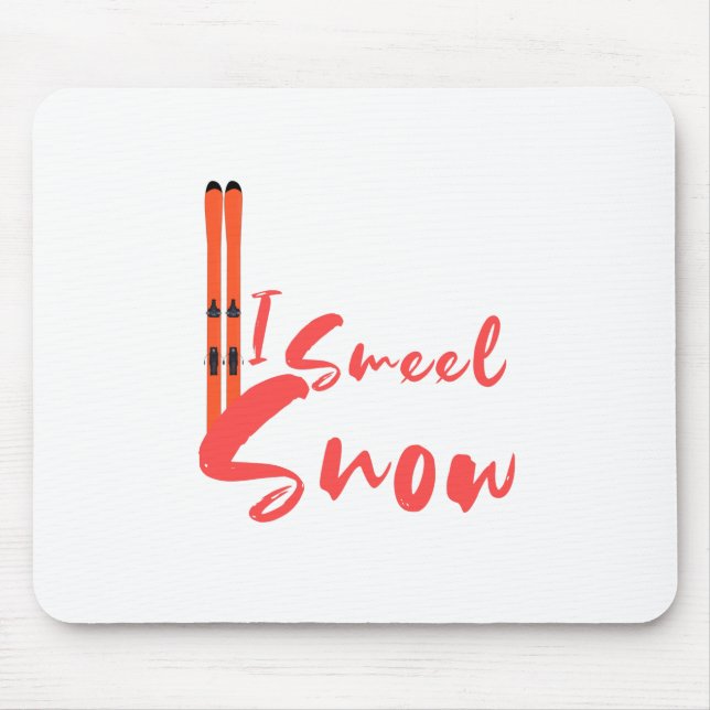 I Smell Snow Mouse Pad (Front)