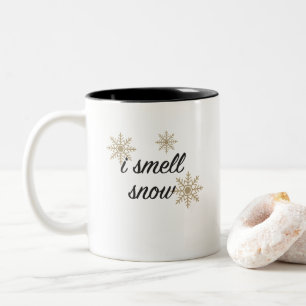 I Smell Snow Snowflake Coffee Mug