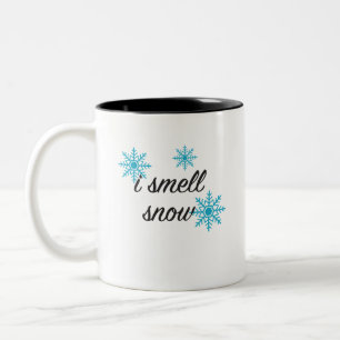 I Smell Snow Snowflake Coffee Mug