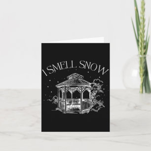 I Smell Snow Winter Christmas Snowball Design  Card