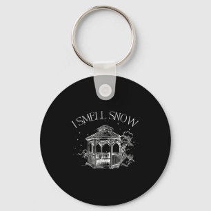 I Smell Snow Winter Christmas Snowball Design  Keychain