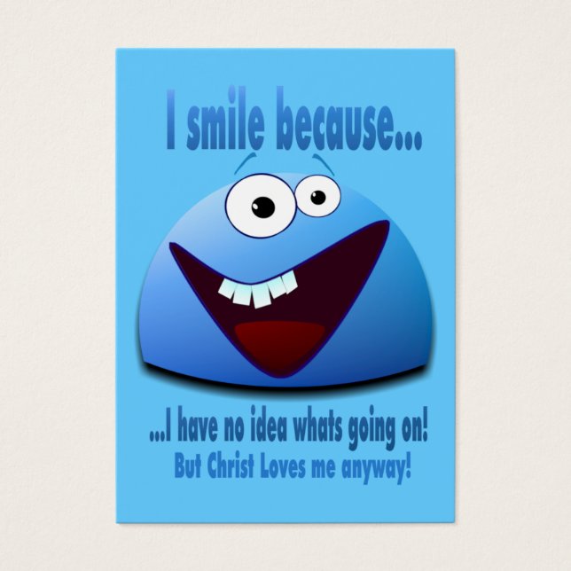 I smile because...V2 Tract Cards / (Front)
