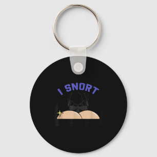I Snort Crack Skeleton Funny Skull Butt Soky Hallo Keychain