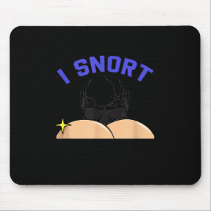 I Snort Crack Skeleton Funny Skull Butt Soky Hallo Mouse Pad