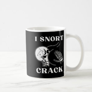 I Snort Crack Skeleton Skull Butt Funny Soky Hallo Coffee Mug