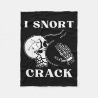 I Snort Crack Skeleton Skull Butt Funny Soky Hallo