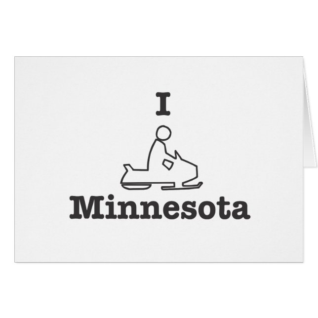 I Snowmobile Minnesota (Front Horizontal)