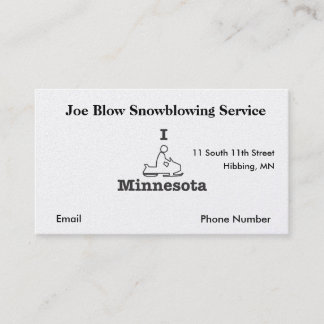 I Snowmobile Minnesota Appointment Card