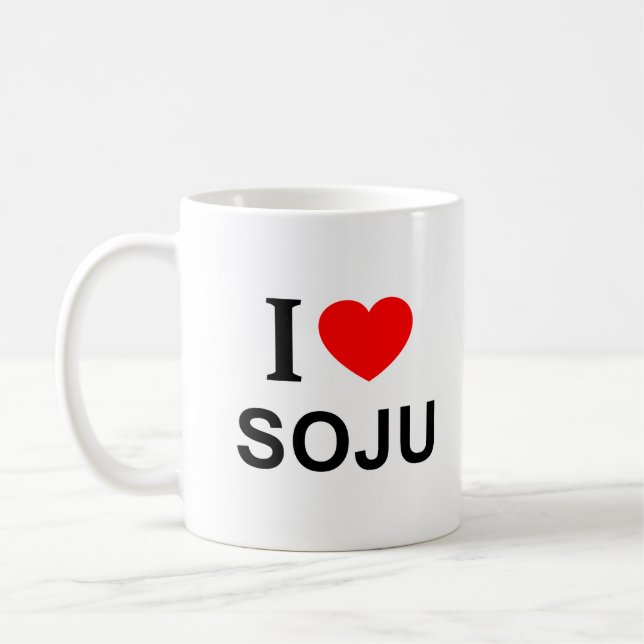I ❤️ SOJU I LOVE SOJU I HEART SOJU COFFEE MUG (Left)