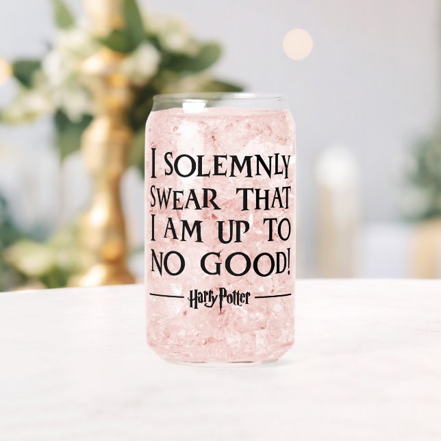 I SOLEMNLY SWEAR THAT I AM UP TO NO GOOD™ CAN GLASS (Insitu (Wedding))