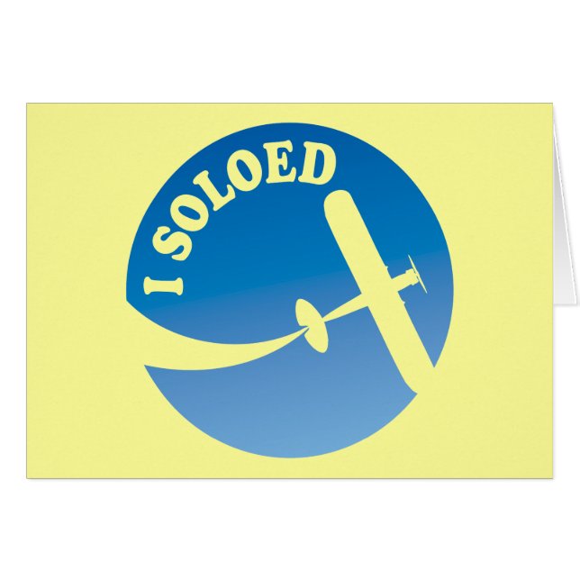 I Soloed & Airplane Graphic (Front Horizontal)
