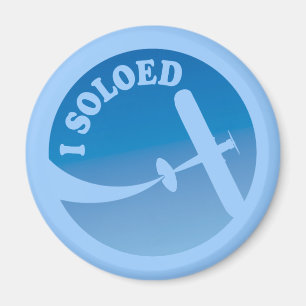 I Soloed & Airplane Graphic Magnet