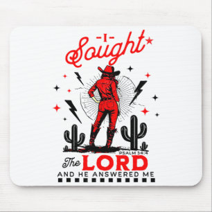 I Sought The Lord And He Answered Me  Mouse Pad